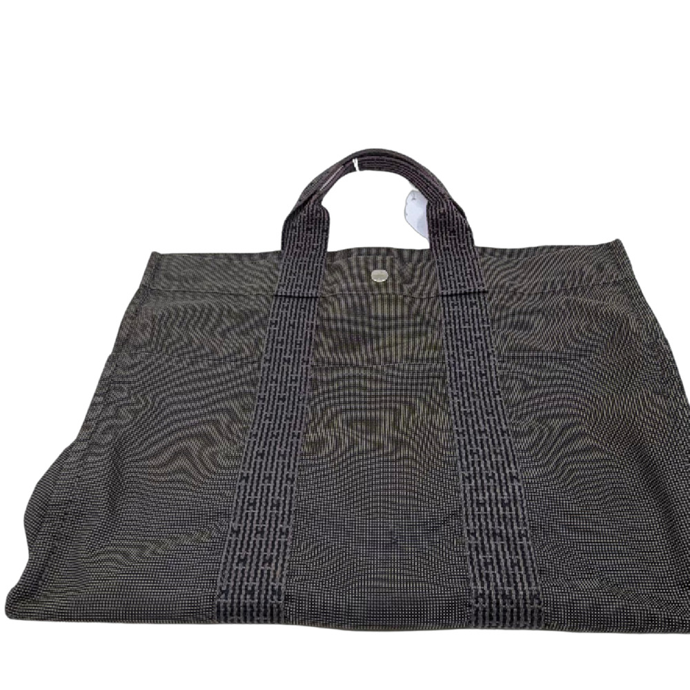 Hermès Fourre Tout Gray Canvas Tote Bag